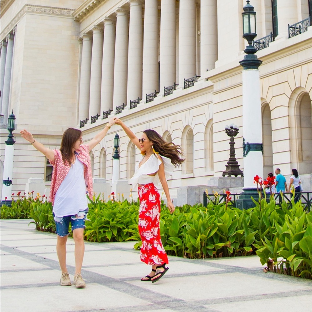 MAXI FLORAL SKIRT